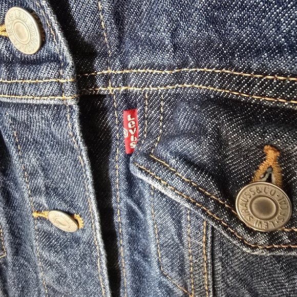 Levi Strauss Denim Trucker Jean Jacket Womens Medium - Picture 8 of 12